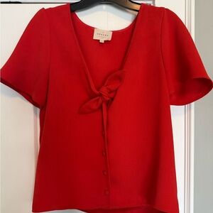 Sezane Eloine Blouse Red - Size 4